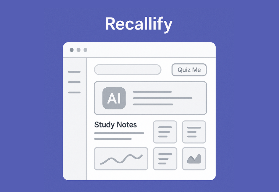 Recallify UX/UI Design